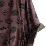 Klassieke Retro Korte Mouwen Katoenen Overhemd met Geometrische Print voor Mannen