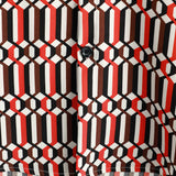 Katoenen Zomer Overhemd in Retro Stijl met Korte Mouwen voor Mannen