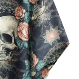 Katoenen T-shirt voor de Zomer met Korte Mouwen voor Mannen met Punk Rock Skul
