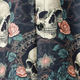 Katoenen T-shirt voor de Zomer met Korte Mouwen voor Mannen met Punk Rock Skul