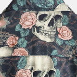 Katoenen T-shirt voor de Zomer met Korte Mouwen voor Mannen met Punk Rock Skul