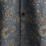Heren Katoenen Overhemd met Vintage Retro Bloemen Paisley Patroon uit de Jaren '70 met Knopen en Korte Mouwen voor het Strand