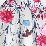 Katoenen Bloemenoverhemden voor Mannen, Zomer T-shirt met Bloemenpatroon en Korte Mouwen