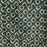 Casual Overhemd met Korte Mouwen en Geometrisch Patroon voor Mannen