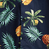 Hawaiiaanse Overhemd met Korte Mouwen van Katoen met Ananasprint voor Mannen
