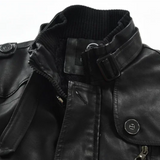 Elegante Lange Leren Motorjack