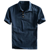 Polo Shirt San Julian met Linnen Afwerking
