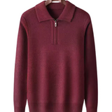 Gstaad Cashmere Trui met Kwart Rits