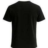 Heren T-shirt van katoen – Ademend, korte mouwen, ronde hals – Zwart-achtig