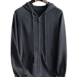 Cashmere Courchevel Gilet met Capuchon
