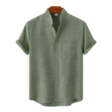 Linnen Korte Mouwen Shirt Venetië