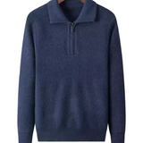 Gstaad Cashmere Trui met Kwart Rits