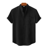 Linnen Korte Mouwen Shirt Venetië