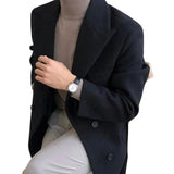 Elegante Dubbelbreasted Mantel