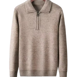 Gstaad Cashmere Trui met Kwart Rits