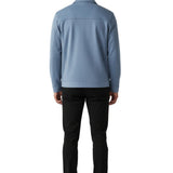 Lichtblauwe Suède Jas voor Mannen – Elegante en Universele Jas voor Elke Dag