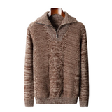 Trui met rits Taranto Merino Wol