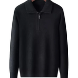 Gstaad Cashmere Trui met Kwart Rits