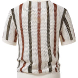 Haakpoloshirt met V-hals