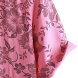 Hawaiiaanse Korte Mouwen Shirt met Roze Bloemen voor Mannen