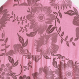 Hawaiiaanse Korte Mouwen Shirt met Roze Bloemen voor Mannen