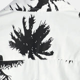 Witte Zomer Overhemd met Korte Mouwen in Hawaiiaanse Stijl met Tropisch Patroon voor Mannen