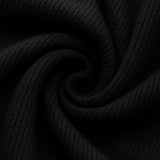 Heren sweater met half-rits en kraag – Zwart