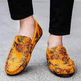 Blomster Leren Loafers