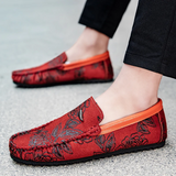 Blomster Leren Loafers