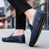Blomster Leren Loafers