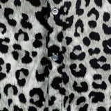 Korte mouwen shirt met witte panterprint voor mannen