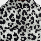 Korte mouwen shirt met witte panterprint voor mannen