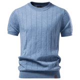 Luca - Luxe T-Shirt met Ribbelpatroon