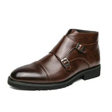 Parker™ | Leren Dubbele Monk Boots
