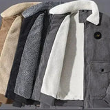 Elegante Corduroy Jas met Fleece