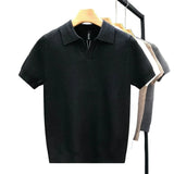 Ademende Gebreide Polo T-shirt