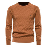 Heren sweater Theodor met ruitpatroon