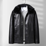 Leren Fleece Jas
