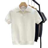 Ademende Gebreide Polo T-shirt