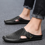 Ademende Italiaanse Leren Sandalen