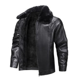 Leren Fleece Jas
