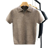 Ademende Gebreide Polo T-shirt