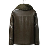 Leren Fleece Jas