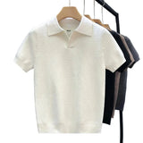 Ademende Gebreide Polo T-shirt