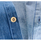 Korte mouw denim shirt