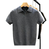 Ademende Gebreide Polo T-shirt