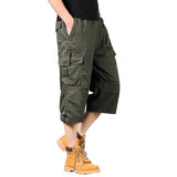 Lange Katoenen Cargo Shorts
