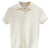 Ademende Gebreide Polo T-shirt