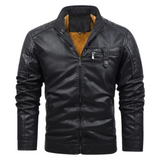 Retro Fleece Leren Voering Jas