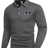 Polo Sweater met Vissenvlecht